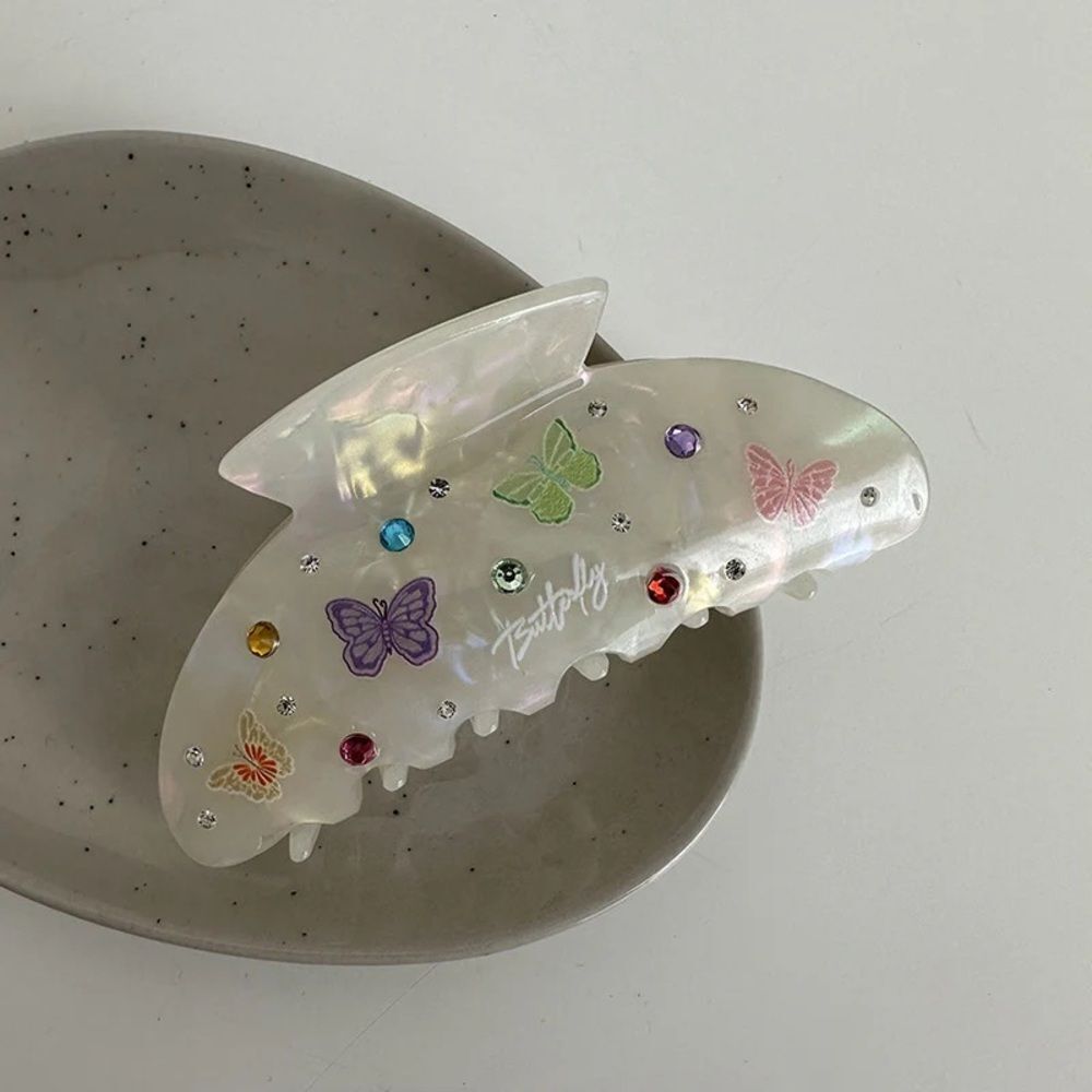 Butterfly Hair Clip with Rhinestones K17